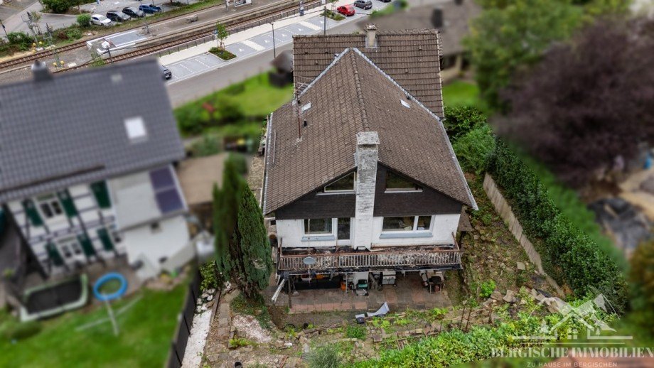 Luftbild Garten Zweifamilienhaus Engelskirchen
