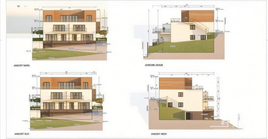 Visualisierung MFH (KI generiert) Wohngrundst�ck Steinebach/Sieg