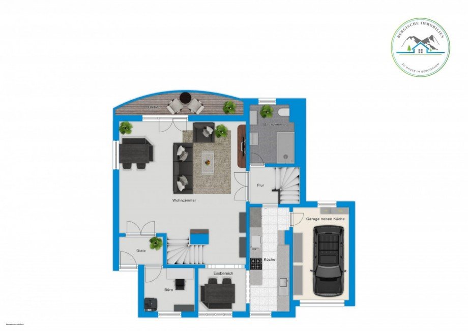Grundriss EG Erdgeschosswohnung Wiehl
