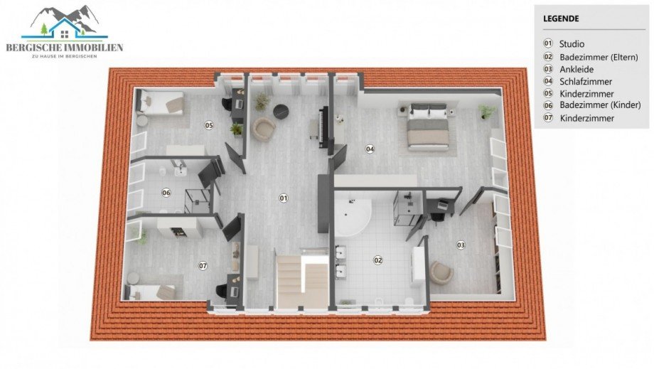 Grundriss OG Villa Gummersbach