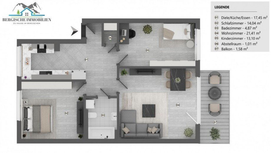 Grundriss Etagenwohnung Waldbr�l