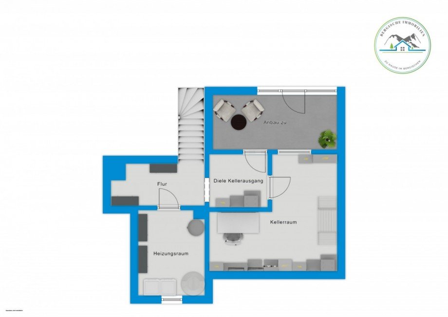 Kellergeschoss - WE1 Einfamilienhaus Wiehl