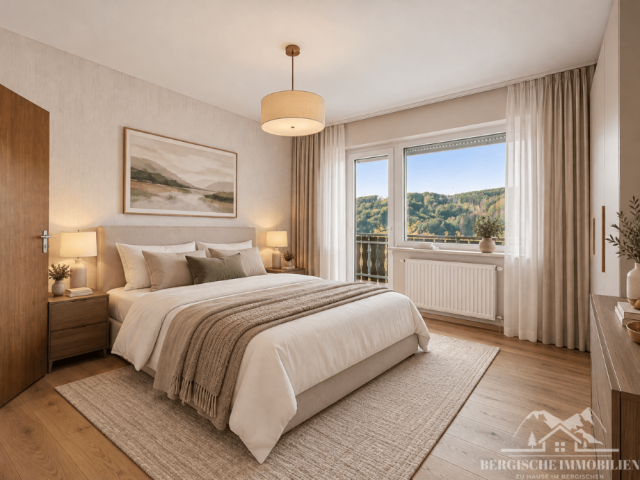 Schlafzimmer (M�blierungsvorschlag) Zweifamilienhaus Engelskirchen