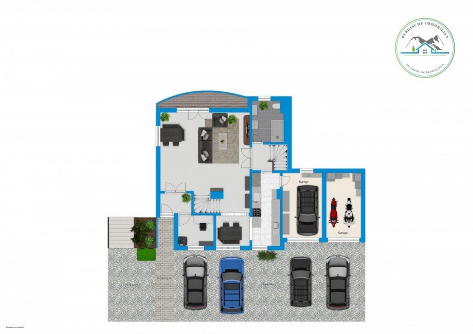 Au�enbereich - Stra�e Einfamilienhaus Wiehl
